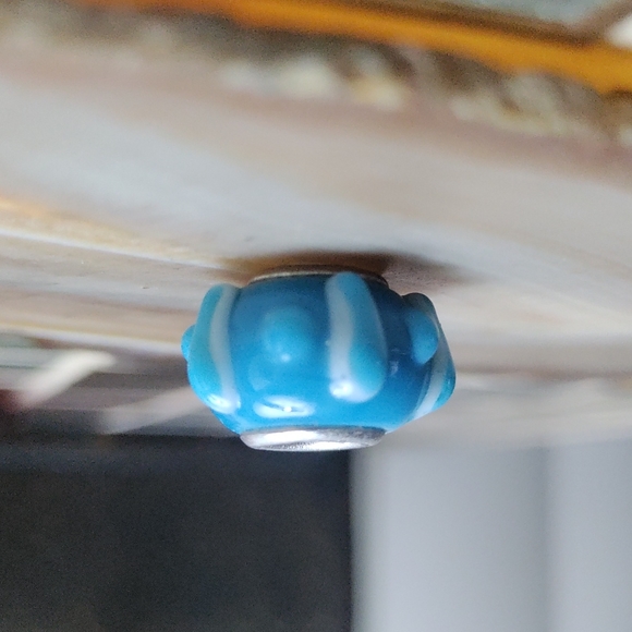 Decor Blue Glass bead - Picture 3 of 3